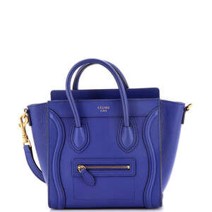 Celine Nano Luggage Bag Grainy Leather